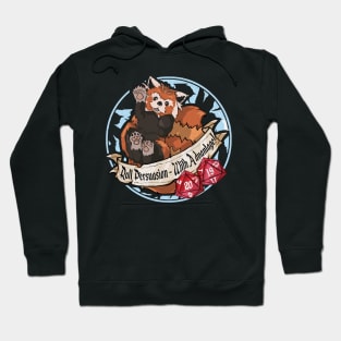 Dnd Red Panda "Roll Persuasion With Advantage" Cute D20 Dungeon Master Hoodie